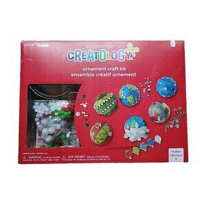 Creatology Christmas Ornament Craft Kit Creates 6 Round Ornaments Kid Fun 6+
